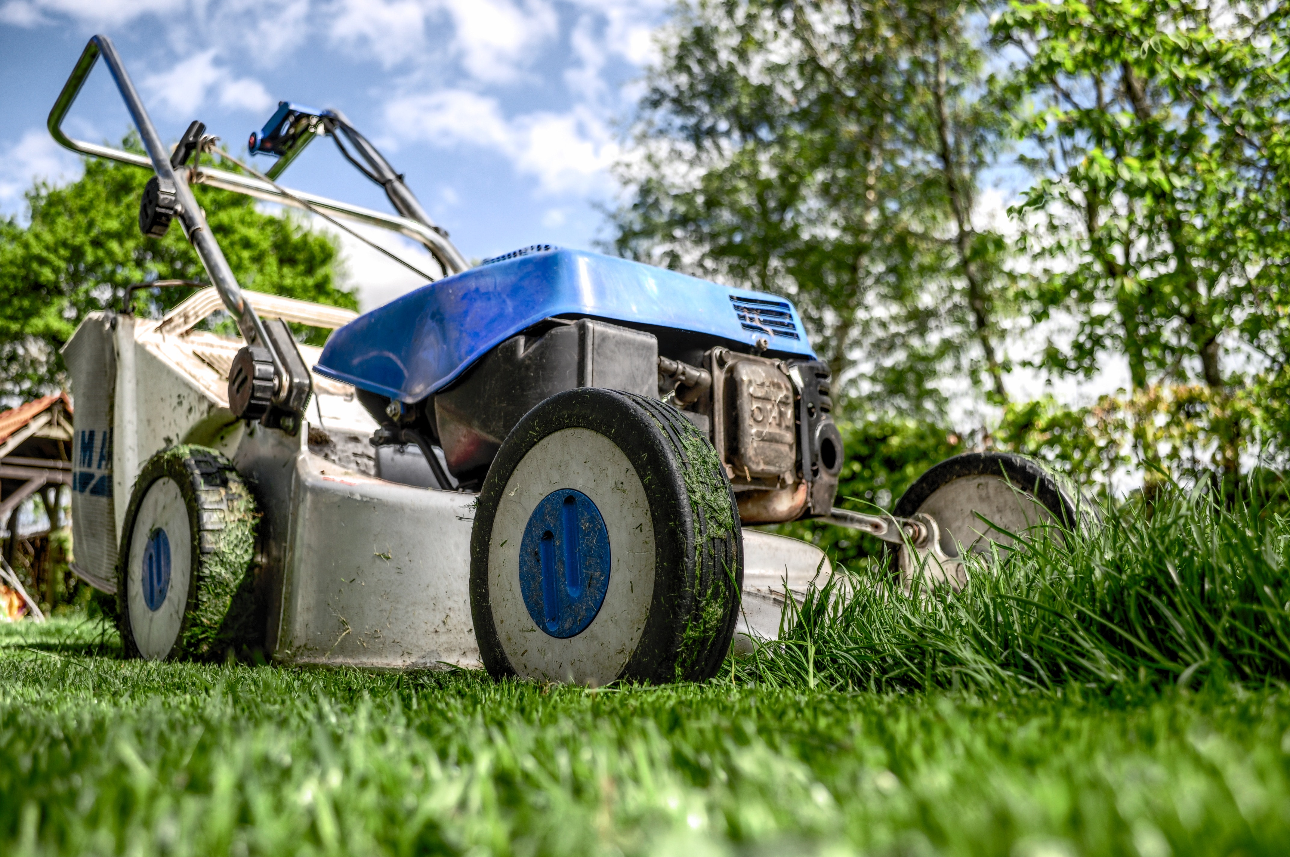 mowing your lawn